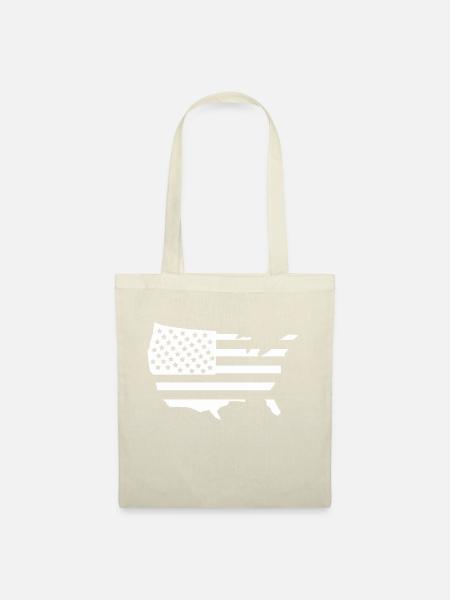 usa amerika 1 - Stoffbeutel - Natur