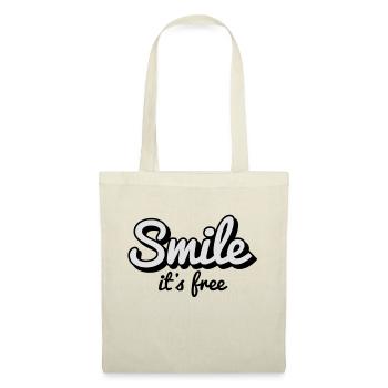 Smile it's free - Sac en tissu - nature - Devant