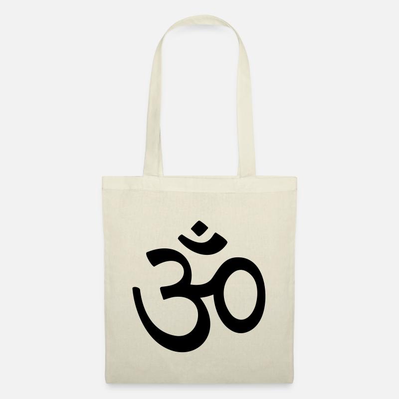 OM Zeichen Sanskrit Mantra Symbol meditation Ruhe - Stoffbeutel - Natur