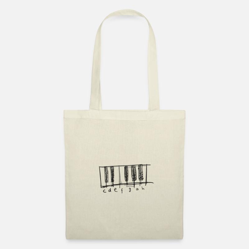 piano - Sac en tissu - nature
