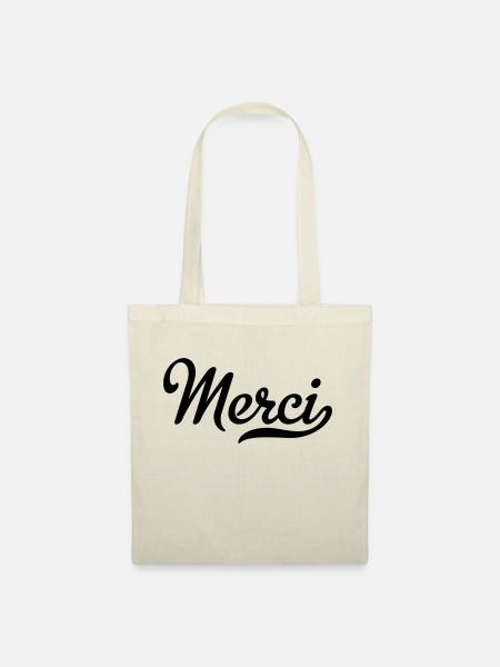 merci - Stoffbeutel - Natur
