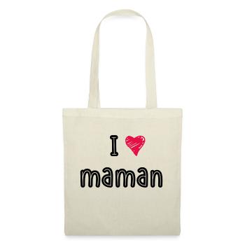 I love maman - Sac en tissu - nature - Devant