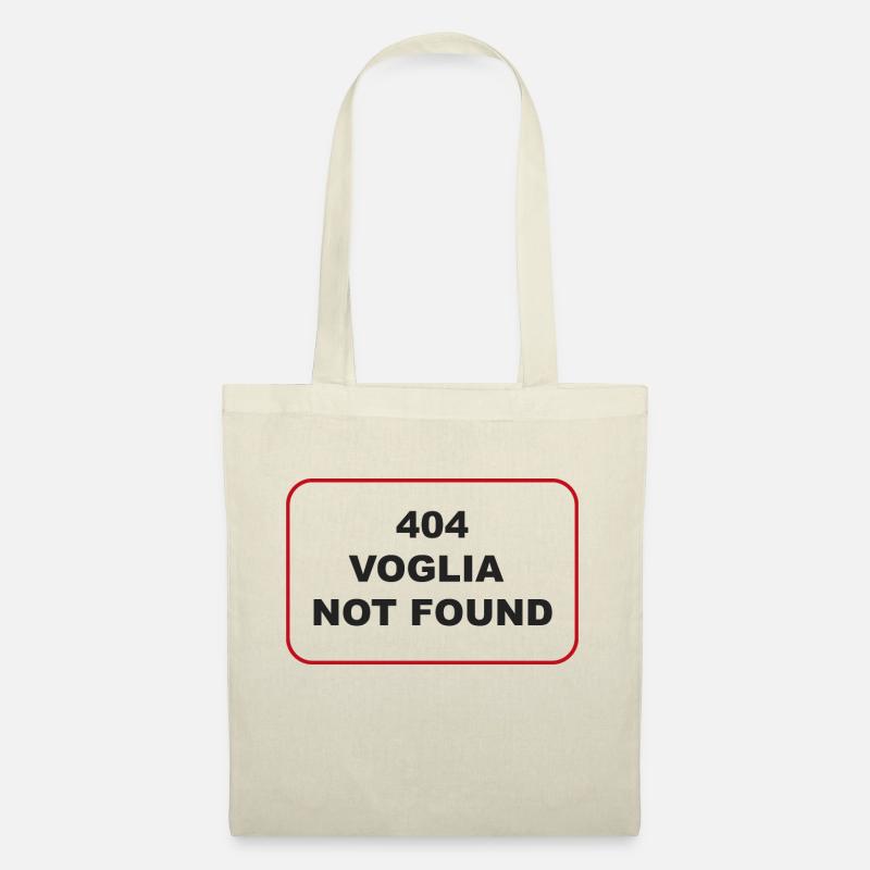 FEHLER 404: VOGLIA NICHT GEFUNDEN - Stoffbeutel - Natur