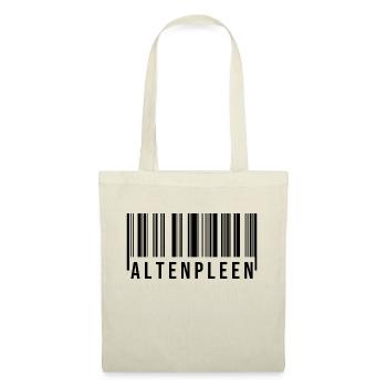 Altenpleen Strichcode - Stoffbeutel - Natur - Vorne