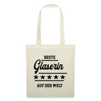Beste Glaserin der Welt weltbeste Meisterin Chefin - Stoffbeutel - Natur - Vorne