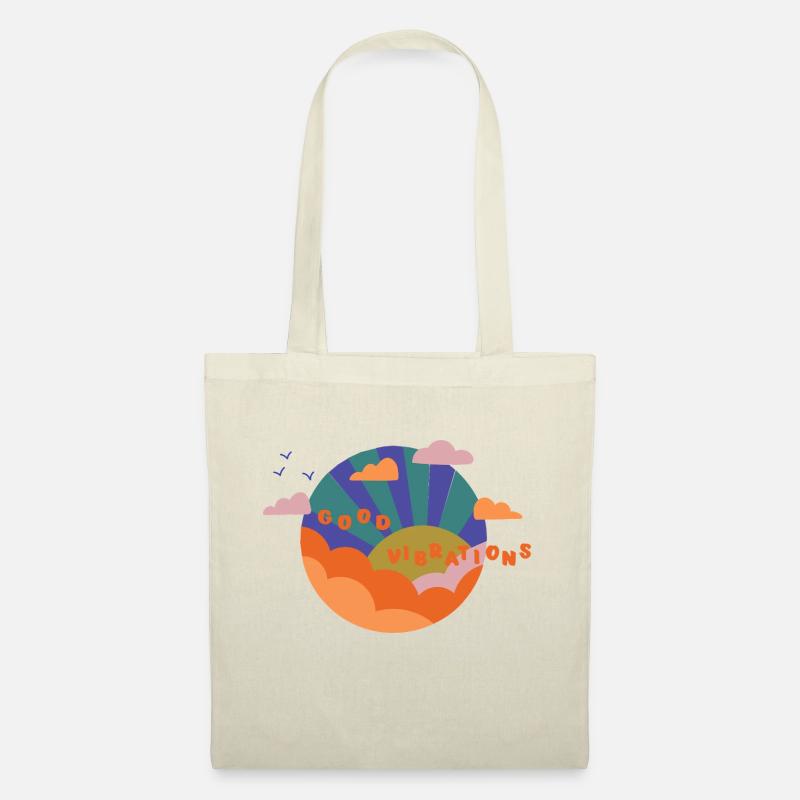Good Vibrations - Geschenkidee - Gute Laune - Stoffbeutel - Natur