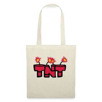 angezuendet text rod boom fire hot tnt dyna - Tote Bag - nature - Front