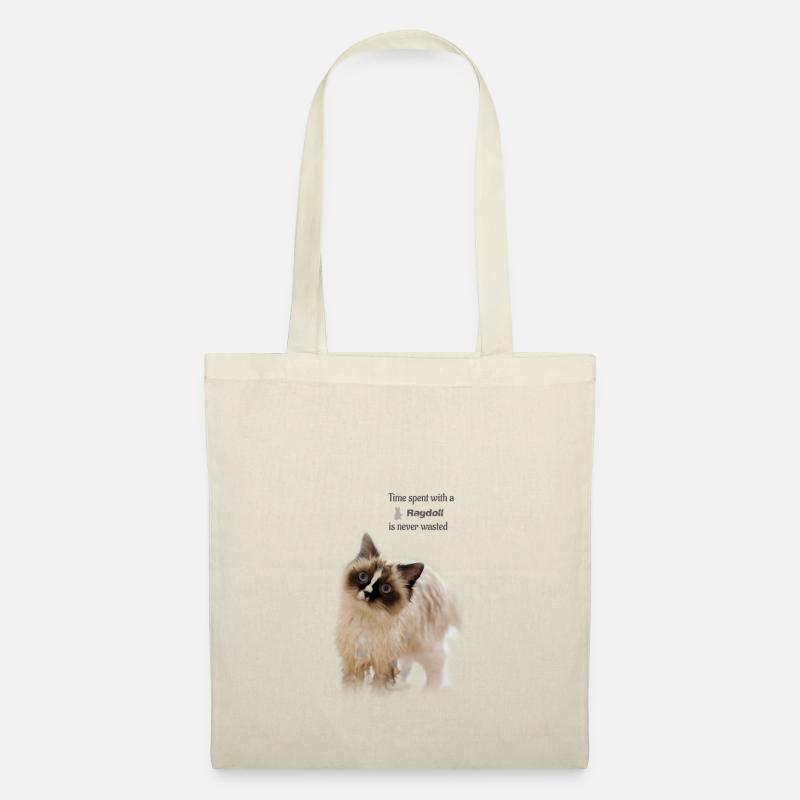 Temps passé avec un Ragdoll - idée cadeau - Sac en tissu - nature