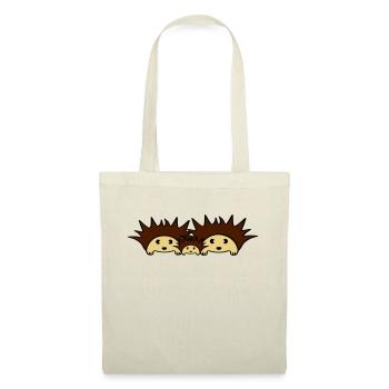Cute Hedgehog Family - Tote Bag - nature - Front