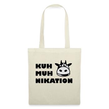 Kommunikation Kuh - Stoffbeutel - Natur - Vorne