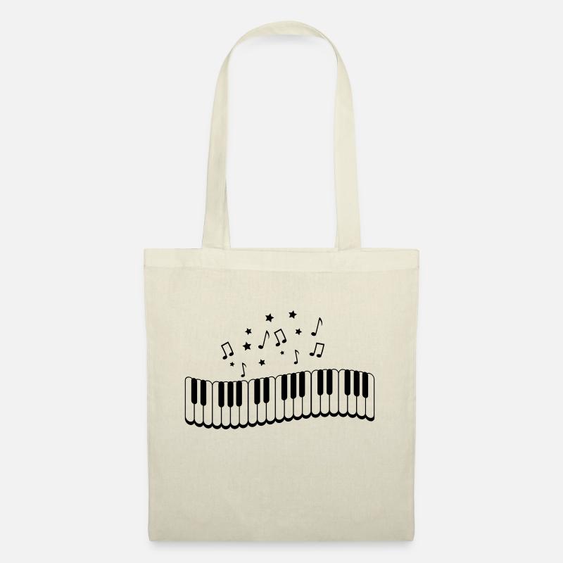 piano_noten_02 - Stoffbeutel - Natur