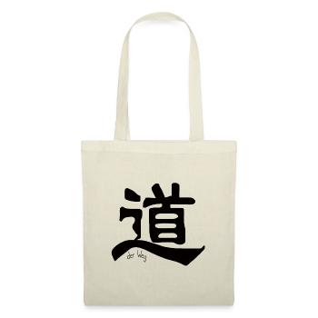 chinesisches Schriftzeichen Weg Dào Kanji Tattoo - Stoffbeutel - Natur - Vorne