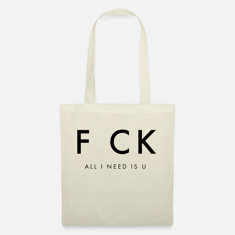 All I Need Is U - Funny Design - Stoffbeutel - Natur