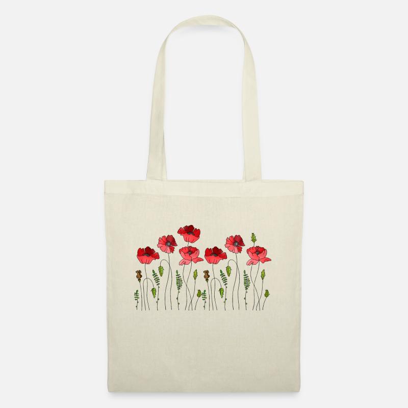Blumen - Stoffbeutel - Natur