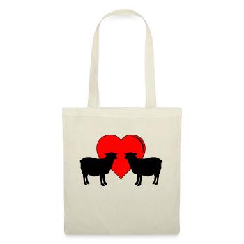 sheep love - Stoffbeutel - Natur - Vorne