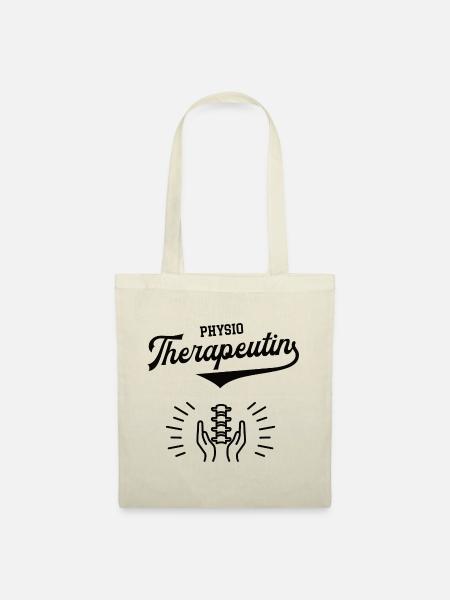 Physio Therapeutin Therapie Masseurin Osteopathin - Stoffbeutel - Natur