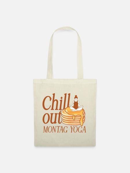 Chill Out Montag Yoga - Stoffbeutel - Natur