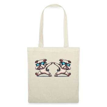 Dog Dabbing Bulldog 2 - Tote Bag - nature - Front