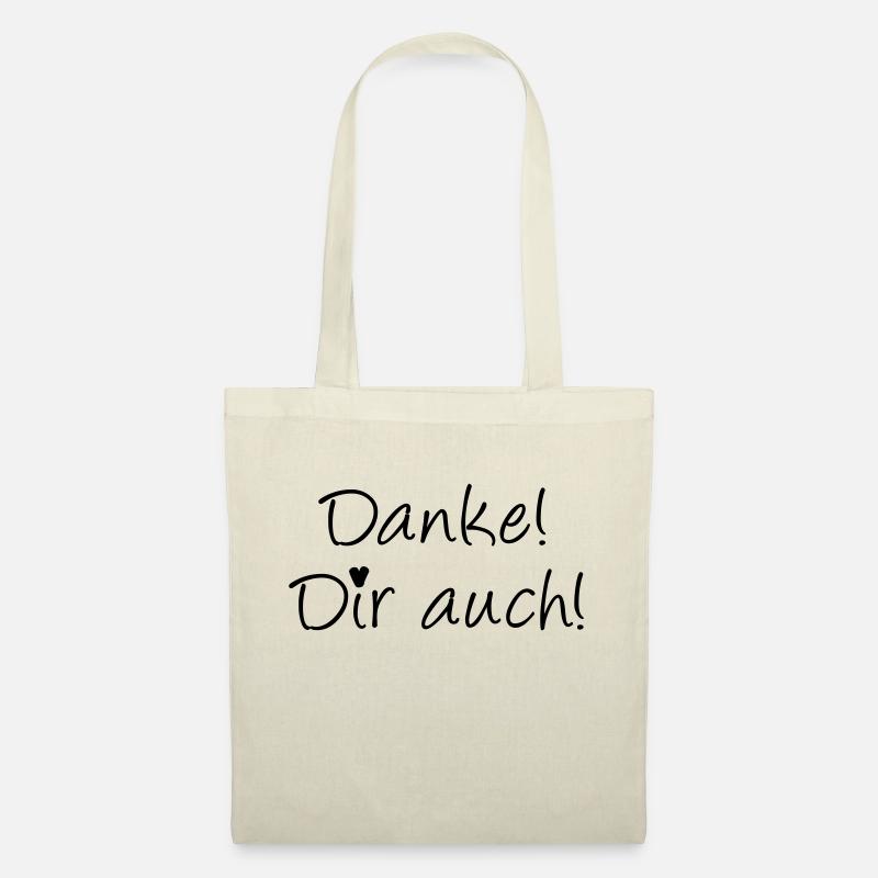 Danke! Dir auch! - Stoffbeutel - Natur