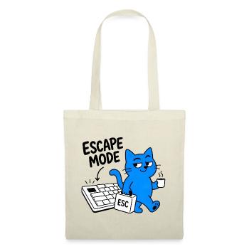 ESCAPE-MODUS – Geek-Chat & ESC-Schlüssel - Stoffbeutel - Natur - Vorne