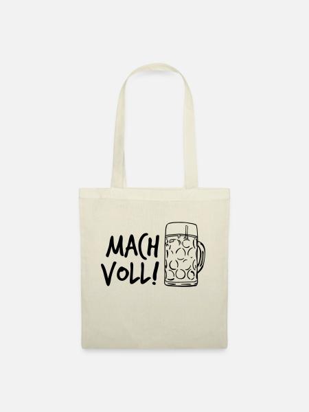 Mach voll! - Stoffbeutel - Natur