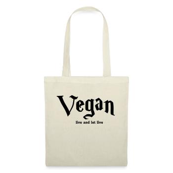 vegan live - Tote Bag - nature - Front