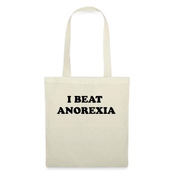 i beat anorexia - Sac en tissu - nature - Devant