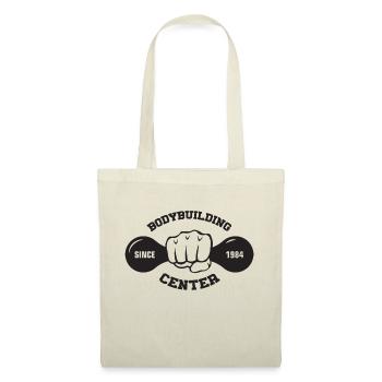 Bodybuilding und Fitness Kleidung - Stoffbeutel - Natur - Vorne