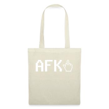 Gamer Afk Spruch Mittelfinger Humor - Stoffbeutel - Natur - Vorne