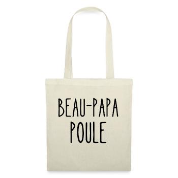 beau-papa poule - Sac en tissu - nature - Devant