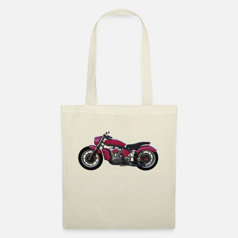 motorrad - Stoffbeutel - Natur