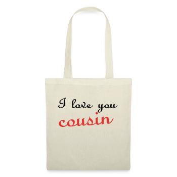 i love you cousin - Sac en tissu - nature - Devant
