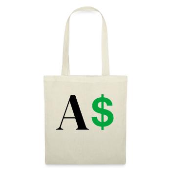 Lettre a dollar - Sac en tissu - nature - Devant