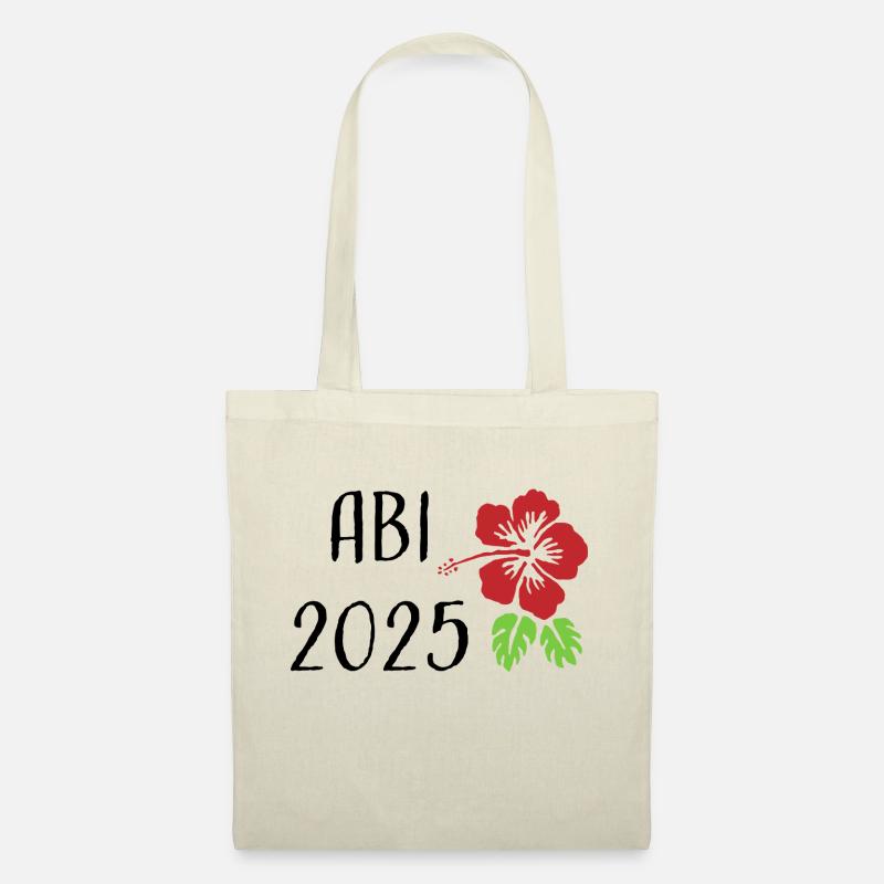Tshirt ABI 2025 Abitur schwarz - Stoffbeutel - Natur