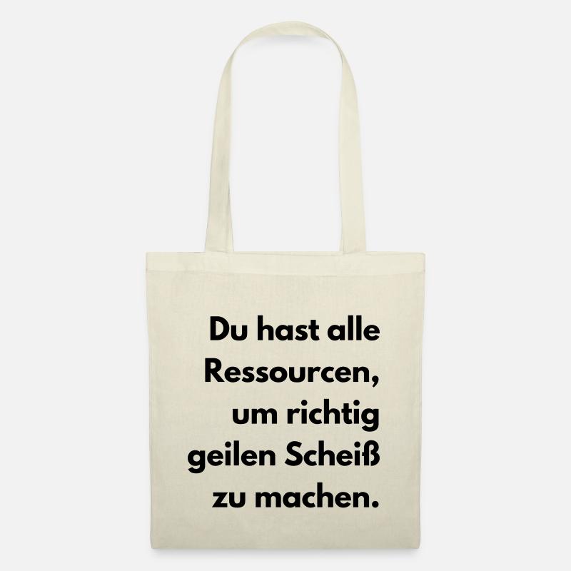 Richtig geilen Scheiß machen - Stoffbeutel - Natur