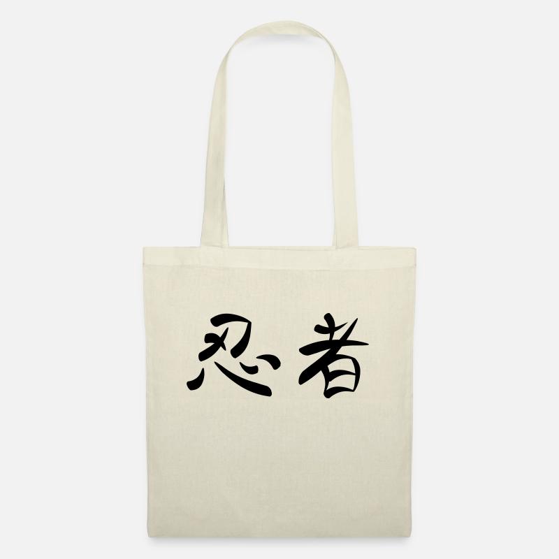 Kanji - Ninja - Stoffbeutel - Natur