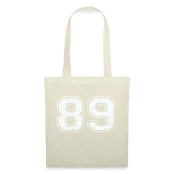89 dans blanc in Used Look - Sac en tissu - nature - Devant
