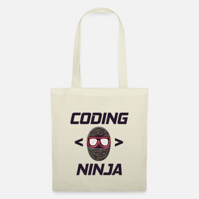 Programmeur, Codage Ninja, Cadeau - Sac en tissu - nature