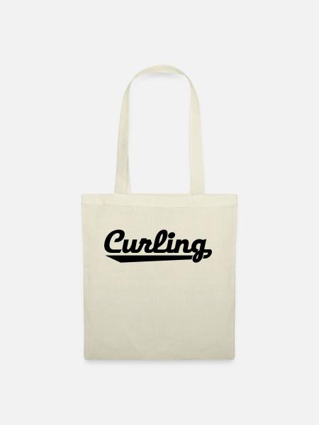 Curling - Stoffbeutel - Natur