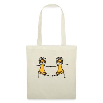 Girlfriends girls women friends dancing - Tote Bag - nature - Front