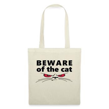 Slogan beware of the cat. Watch out for the cat. - Tote Bag - nature - Front