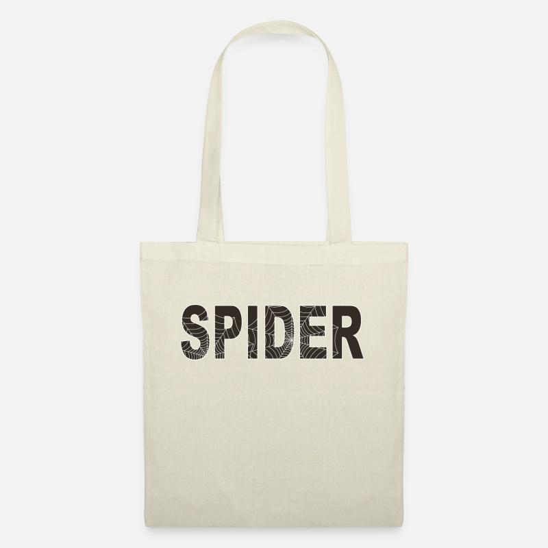 Mot araignée avec graphique - Sac en tissu - nature