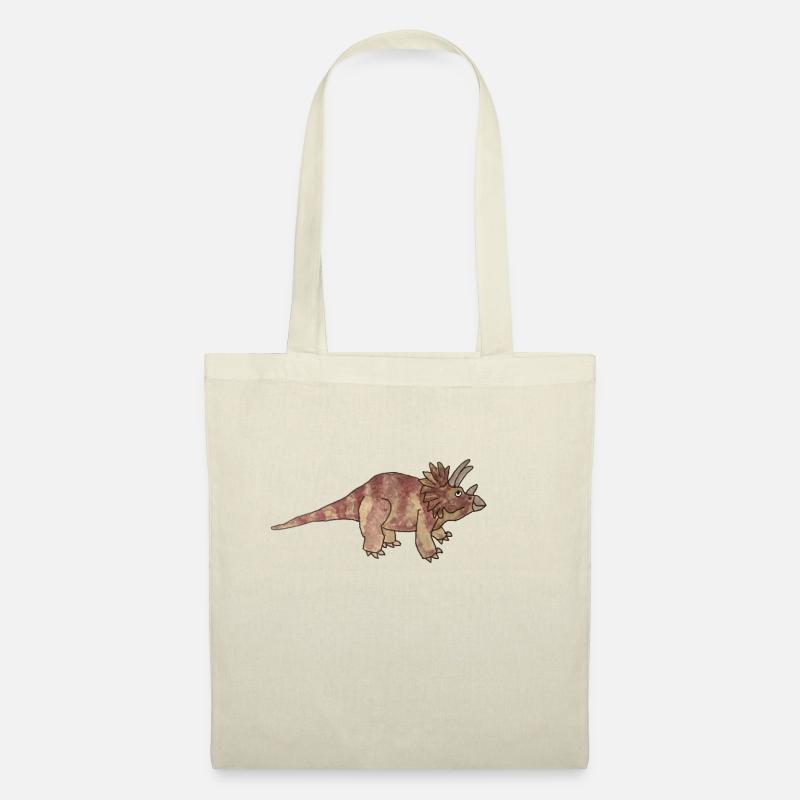 Georg der Triceratops - Stoffbeutel - Natur