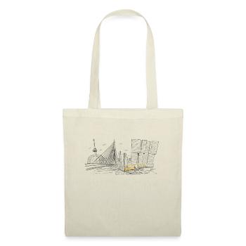 Illustration Rotterdam Skyline - Tote Bag - nature - Front