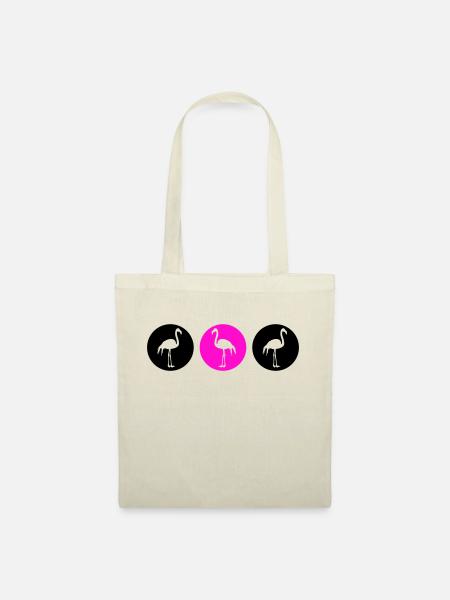 flamingos design 2 - Stoffbeutel - Natur