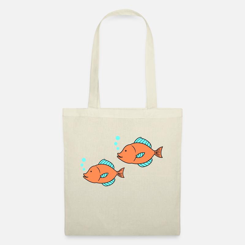 fische comic 2 - Stoffbeutel - Natur