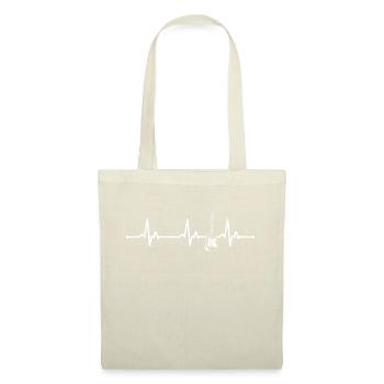Guitar Heartbeat Musician Gift - Tote Bag - nature - Front