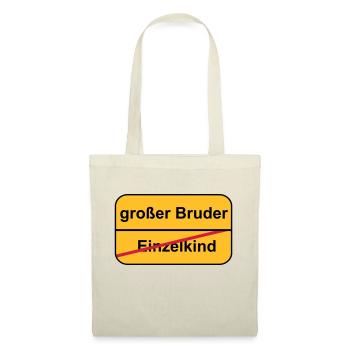 großer Bruder - Stoffbeutel - Natur - Vorne