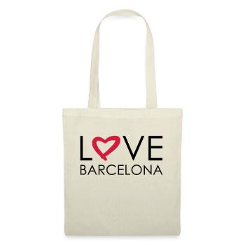 love barcelona - Stoffbeutel - Natur - Vorne