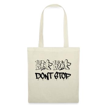 hip_hop_dont_stop - Stoffbeutel - Natur - Vorne